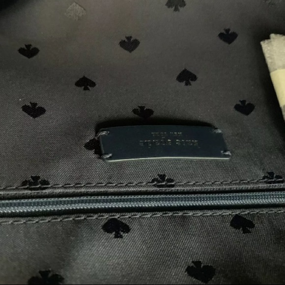 KATE SPADE ELLIE LARGE FLAP BACKPACK DENIM QUILTED - Picture 8 of 8